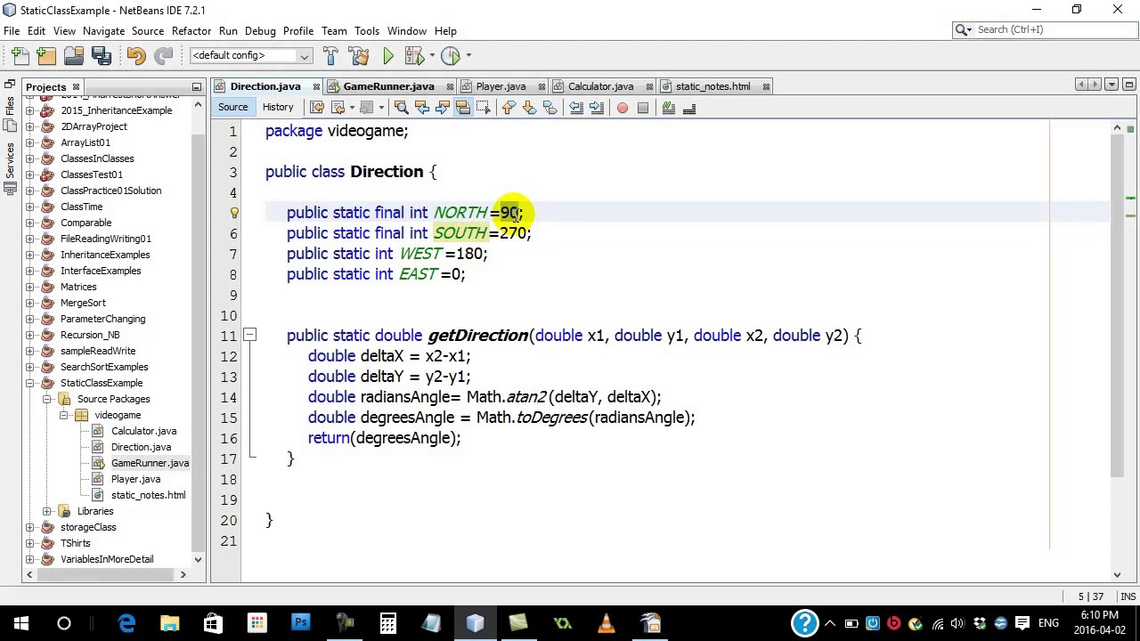 AP Computer Science 094 Static Fields Methods 03