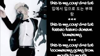 G-Dragon (지드래곤) - COUP D`ETAT (쿠데타) [HANGUL/ROMANIZED/ENGLISH] LYRICS