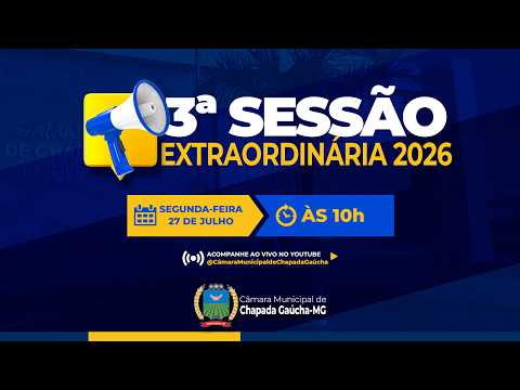 3ª Sessão Plenária Extraordinária - 2026