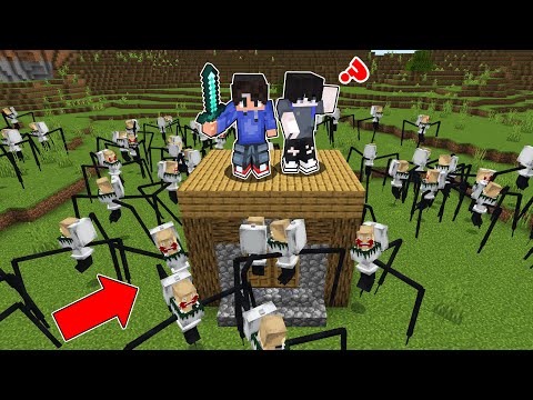Ar Ar Plays - We Are SURROUNDED By SKIBIDI SPIDER in Minecraft