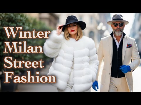 December Elegance in Milan: Beautiful Winter Street Fashion Looks 2025 | Luxury Fashion VLOG