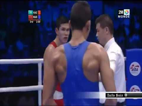 Mondiaux de boxe Doha 2015  le Marocain Rabii champion du monde des 69 kg