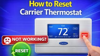 How to Reset Carrier Thermostat (Infinity & Cor Models)