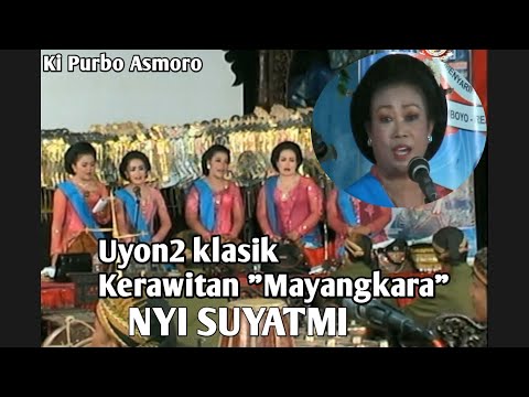 Uyon2 kerawitan Mayangkara Pimp.Ki Purbo Asmoro bersama pesondin Nyi Suyatmi dll.
