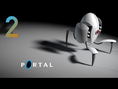 Let's Play Portal (Blind) - Part 2 - Flinging Like a Mad Man for Girls