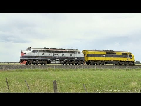 Streamlined SSR EMD Diesel Locomotives B61 & GM10 (15/11/2017) - PoathTV Australian Trains