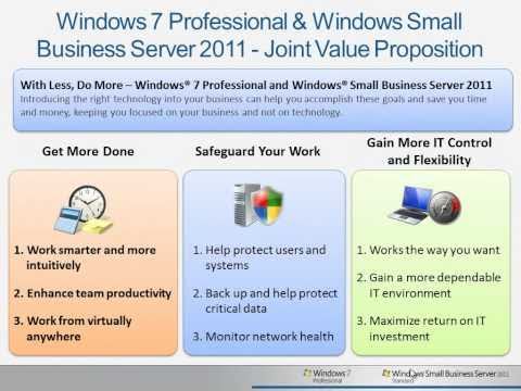 Windows SBS 2011 Standard & Windows 7 Pro - Laptops