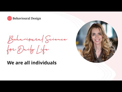 We are all individuals - Behavioural Science for Daily Life - YouTube