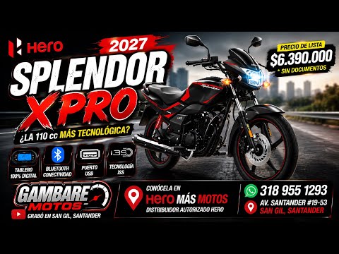 📺 Hero Splendor XPro 2027 | ¿La mejor moto de trabajo con tecnología? 