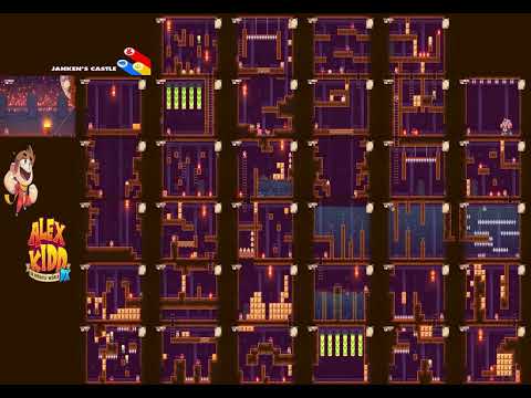 Alex Kidd DX - JANKEN'S CASTLE Layout