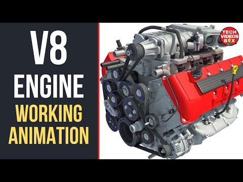 V8 Engine Working and Animation