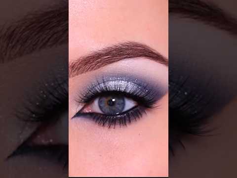 How to Apply Silver Eye Makeup #makeup #makeuptutorial #eyemakeup #shorts #youtubeshorts