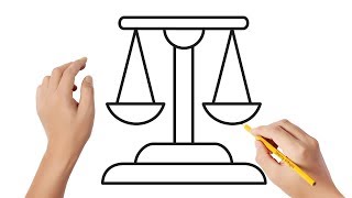 Cómo dibujar un balance | Dibujos sencillos