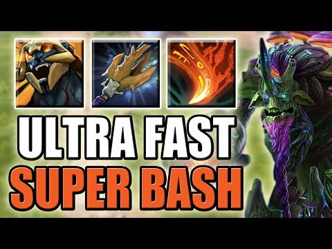 Imba Attack Speed Treant Protector with Bash of the Deep [Insanely big killer] Dota 2 Ability Draft