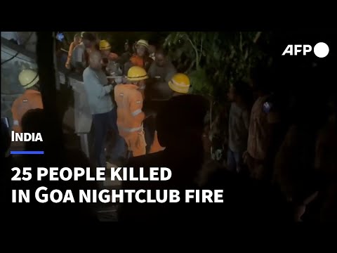 Video | India nightclub fire kills 25 people in popular tourist region | AFP