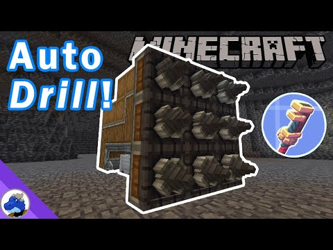 How to make an AUTOMATIC Mining Drill in the Create Mod!
