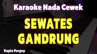 Download lagu SEWATES GANDRUNG - KARAOKE NADA WANITA CEWEK | KOPLO PARGOY mp3