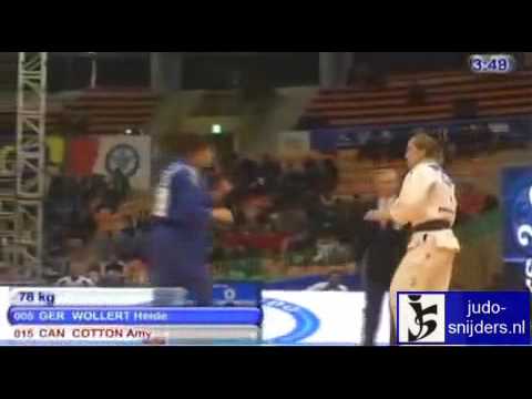 Judo 2010 Suwon: Heide Wollert (GER) - Amy Cotton (CAN) [-78kg].