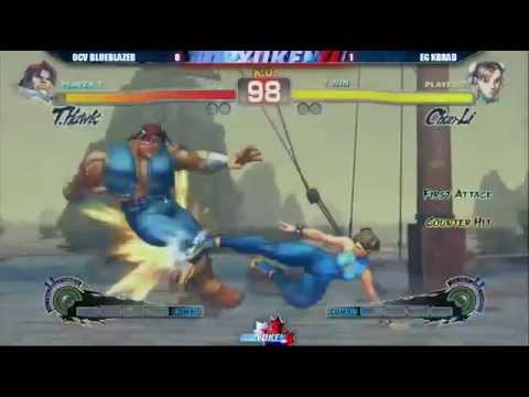 USF4 Toryuken 4 - OCV BLUEBLAZER [T. Hawk] vs EG KBRAD [Chunli]