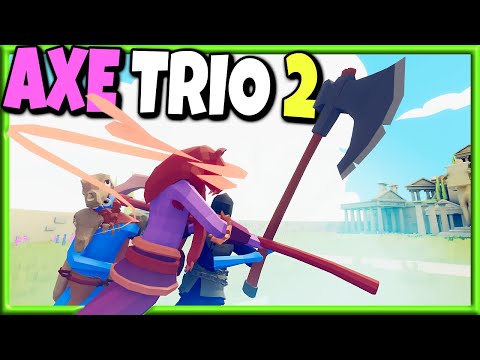Axe Trio 2! Jarl + Chieftain + Executioner vs Every Faction - TABS Gameplay Unit Creator Update