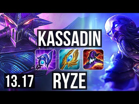 KASSADIN vs RYZE (MID) | Rank 5 Kassadin, 7/3/12 | JP Grandmaster | 13.17
