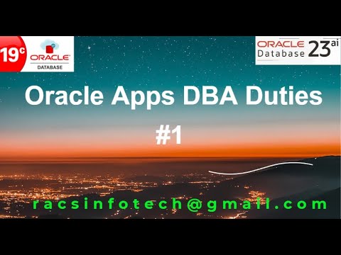 Oracle Apps DBA Duties and Apps DBA  Course Index From Racsinfotech