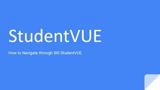 FCPS StudentVUE Navigation Video