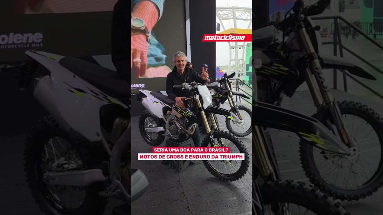 Linha de motos off road da Triumph