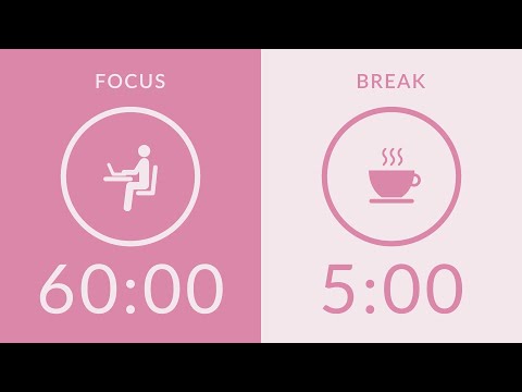 60/5 Pomodoro Timer | No Music 🔔 Bell Only | 4-Hour Study With Me for Deep Focus 🍅