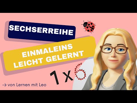 1 x 6 🐞Sechserreihe🐞Mathematik in der Grundschule 🐞Einmaleins lernen