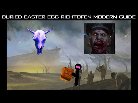 SOLO/COOP Buried Richtofen Easter Egg - Modern Guide (ALL SHARPSHOOTER TARGET LOCATIONS)