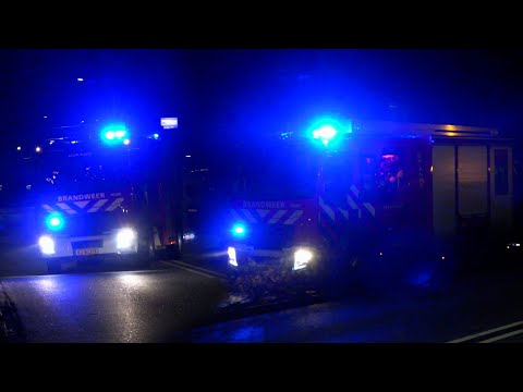 [UITRUK & AANKOMST] P1, Brandweer Dokkum [TS 02-4232] naar brandgerucht Rondweg Noord Dokkum