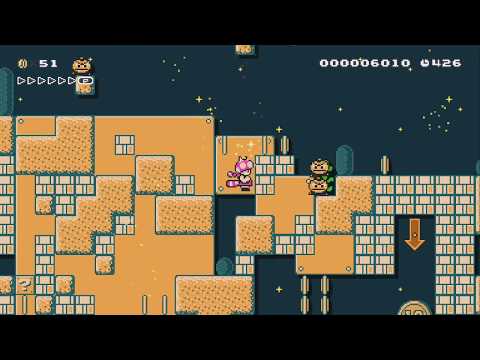 Curse of the Vanishing Pyramid. by Maxoxpower - Super Mario Maker 2 - No Commentary 1bx