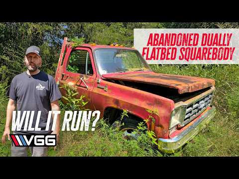 NEGLECTED Dually Flatbed Square body!  Will It RUN AND DRIVE after 21 YEARS?