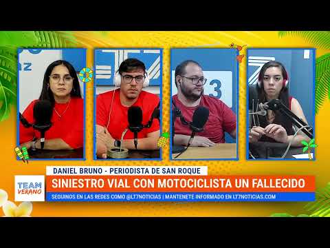 Siniestro vial con motociclista fallecido: charlamos con Daniel Bruno, Periodista de San Roque