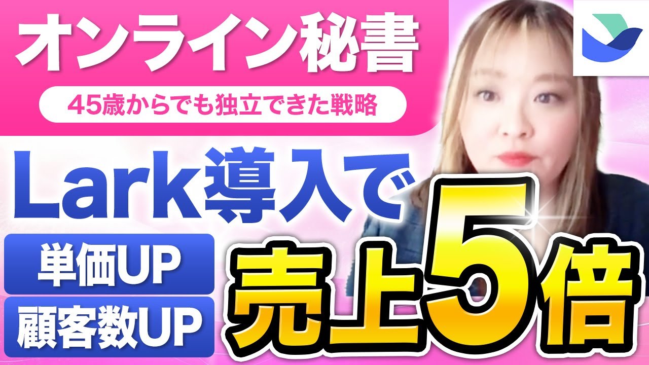 藤田ゆかさんのLark導入事例動画サムネイル