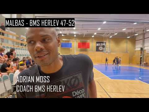 Interview with Adrian Moss, coach BMS Herlev after game Malbas-BMS Herlev