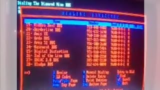Calling Hidden Reef BBS dial up 1200 baud on an Atari 1040ST computer - 10/19/2025