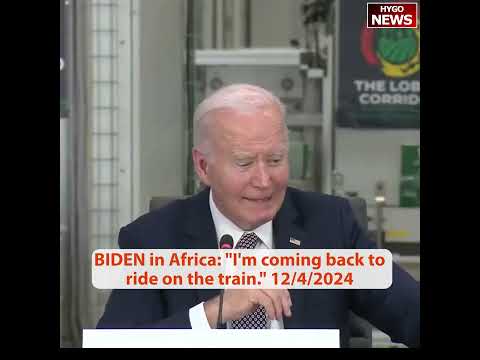 Biden dozes off during meeting with African leaders, I'm coming back to ride on the train