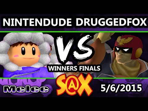 S@X - DruggedFox (Captain Falcon) Vs. Nintendude (Ice Climbers) SSBM Winners Finals - Smash