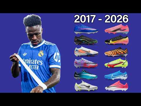 VINICIUS Jr - Evolution of All Football Boots 2017-2026
