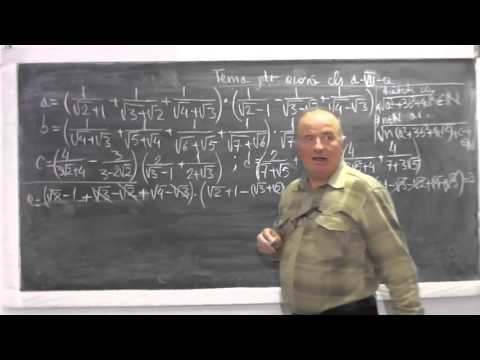 1/2 Lectia 826 - Operatii cu radicali Rationalizarea numitorului Explicitarea modulului - Clasa 7