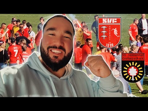 AUFSTEIGER ASPACH! 🥳 GLÜCKWUNSCH! ⚽️ SV Fellbach vs SG Sonnenhof Großaspach | Stadionvlog 🏟⚽️