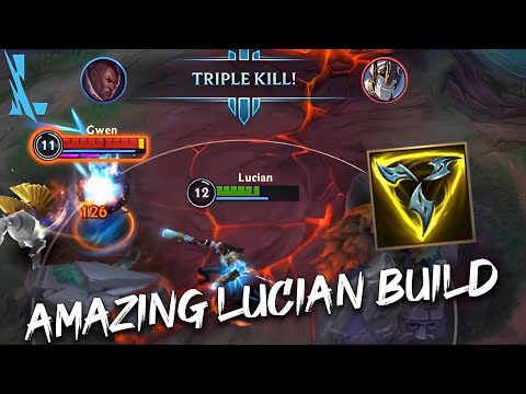 LUCIAN WITH TRINITY FORCE BUILD IS PERFECTLY MATCH - League of Legends: Wild Rift