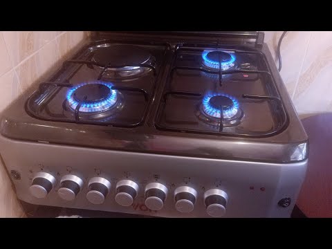 How to operate a Gas + Electric Cooker (burners and Oven)