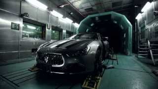 Maserati Ghibli testing inside the climatic wind tunnel