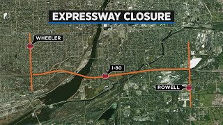 Periodic lane closures along I-80 in Joliet will slow traffic