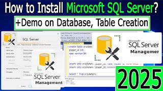 How to Install Microsoft SQL Server on Windows 10/11 | 2025 Update | SQL Server Management Studio