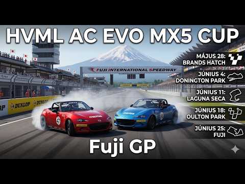 Hungarian Virtual Motorsport League | Assetto Corsa EVO | MX5 Cup | #5 Fuji