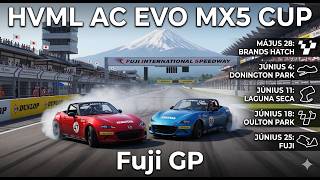 Hungarian Virtual Motorsport League | Assetto Corsa EVO | MX5 Cup | #5 Fuji